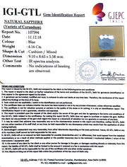 4.62 Ratti Natural Blue Sapphire with Govt Lab Certificate-(4551)