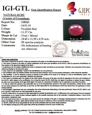 12.41 Ratti Natural New Burma Ruby with Govt Lab Certificate-(2331)
