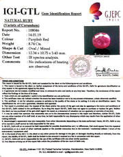 9.71 Ratti Natural New Burma Ruby with Govt Lab Certificate-(2331)
