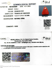 9.30/CT Natural Red Coral With Govt. Lab Certificate-10815D43659