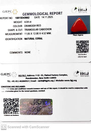 4.04/CT Natural Red Coral With Govt. Lab Certificate-10815D43662