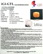 Load image into Gallery viewer, 14.29 Ratti Natural Yellow Sapphire with Govt Lab Certificate-(1221)
