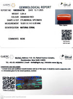 Load image into Gallery viewer, 5.84/CT Natural Red Coral With Govt. Lab Certificate-10833D43736