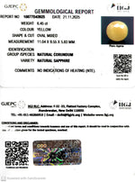 Load image into Gallery viewer, 6.45/CT Natural Yellow Sapphire With Govt Lab Certificate (2331)