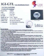 4.18 Ratti Natural Blue Sapphire With Govt Lab Certified-(6771)