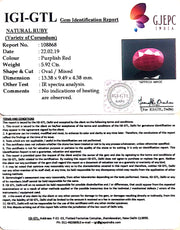 6.58 Ratti Natural Neo Burma Ruby with Govt. Lab Certificate-(2331)