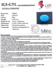 11.57 Ratti turquoise With Govt. Lab Certificate-(610)