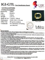 Load image into Gallery viewer, 3.10/CT Natural Yellow Sapphire With Govt Lab Certificate-(YELSA9V)
