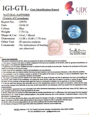 7.70/CT Natural Neelam with Govt Lab Certificate-BLUSA9S