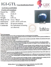 7.72 Ratti Natural Blue Sapphire with Govt Lab Certificate-(2331)