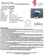 Load image into Gallery viewer, 10.57 Ratti Natural Blue Sapphire with Govt Lab Certificate-(2331)
