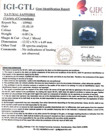 Load image into Gallery viewer, 6.67 Ratti Natural Blue Sapphire with Govt Lab Certificate-(2331)
