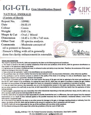 9.39 Ratti Natural Panna Stone With Govt. Lab Certificate  (34410)