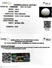 5.68/CT Natural Opal with Govt. Lab Certificate-11006D44493