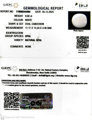 9/CT Natural Opal with Govt. Lab Certificate-11006D44494