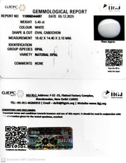 5.44/CT Natural Opal with Govt. Lab Certificate-11006D44497
