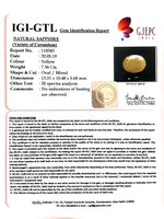 Load image into Gallery viewer, 8.18 Ratti Natural Yellow Sapphire With Govt Lab Certificate-(1221)
