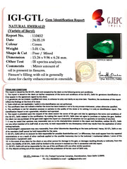 5.01/CT Natural Emerald Stone With Govt. Lab Certificate  (23310)