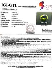 4.43 Ratti Natural Peridot With Govt.Lab Certificate-(4551)