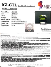 4.94 Ratti Natural Peridot With Govt.Lab Certificate-(4551)
