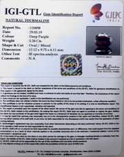 5.83 Ratti Natural Tourmaline With Govt. Lab Certificate-(4551)