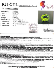 6.00 Ratti Natural Peridot With Govt.Lab Certificate-(4551)