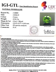 4.73 Ratti Natural Peridot With Govt.Lab Certificate-(4551)