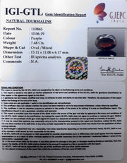 8.30 Ratti Natural Tourmaline With Govt. Lab Certificate-(3441)