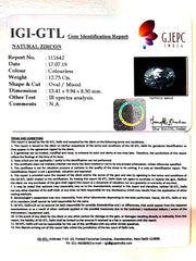 12.73/CT Natural Zircon with Govt. Lab certificate-(4551)