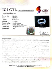 5.87/CT Natural Zircon with Govt. Lab certificate-(3441)