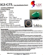 Load image into Gallery viewer, 3.26/CT Natural Emerald Stone With Govt. Lab Certified (12210)
