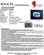 7.77/CT Natural Blue Sapphire with Govt Lab Certificate-BLUSA9W