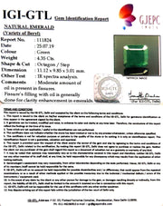 4.35/CT Natural Panna Stone With Govt. Lab Certificate  (4551)