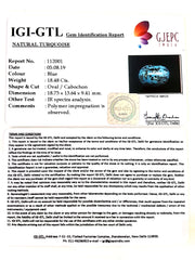 20.53 Ratti Irani Turquoise With Govt. Lab Certificate-(1221)