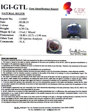 7.10 Ratti Natural Iolite With Govt. Lab Certificate-(1221)