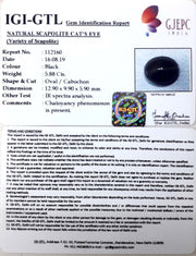 5.88/CT Natural Scapolite Cat's Eye with Govt. Lab Certified-(1221)