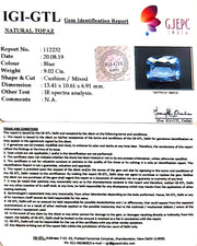 10.02 Ratti Blue Topaz with Govt Lab Certificate-(1665)