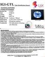 Load image into Gallery viewer, 6.62/CT Natural Blue Sapphire with Govt Lab Certificate-BLUSA9U
