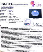 Load image into Gallery viewer, 4.90 Ratti Natural Blue Sapphire With Govt Lab Certified-(4551)
