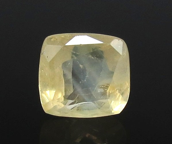 4.08/CT Natural Yellow Sapphire with Govt Lab Certificate-YELSA9U