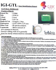 6.02 Ratti Natural Panna Stone with Govt. Lab Certificate (6771)
