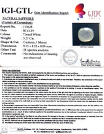 Load image into Gallery viewer, 3.63 Ratti Natural White Sapphire with Govt Lab Certificate-(8991)
