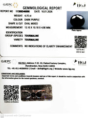4.70/CT Natural Tourmaline with Govt. Lab Certificate-11388D46098