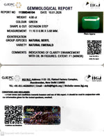 Load image into Gallery viewer, 4.00/CT Natural Panna Stone with Govt. Lab Certificate-11388D46104