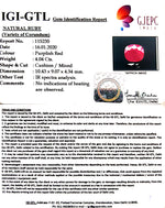 Load image into Gallery viewer, 4.04/CT Natural Mozambique Ruby with Govt. Lab Certificate-(RUBY9U)
