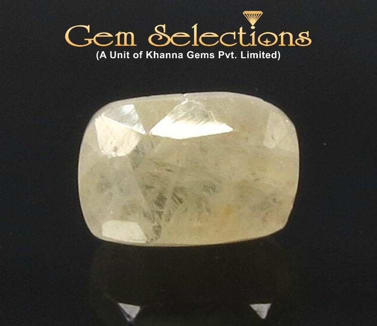 4.50 Ratti Natural Yellow Sapphire with Govt Lab Certificate-(4551)