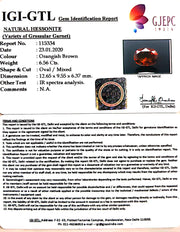 7.29 Ratti Natural Hessonite with Govt. Lab Certificate-(1221)