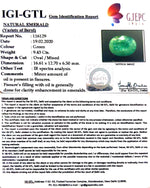Load image into Gallery viewer, 10.48 Ratti Natural Panna Stone with Govt. Lab Certificate (1221)
