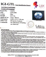 Load image into Gallery viewer, 6.51/CT Natural Blue Sapphire With Govt Lab Certificate-BLUSA9V
