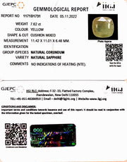 7.62/CT Natural Ceylonese Pukhraj with Govt Lab Certificate-6771